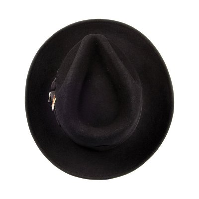 Hatte - Crushable C-Crown Fedora (sort)