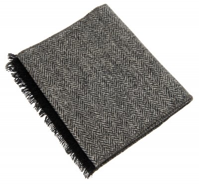 Halstørklæder - CTH Ericson Edgar Harris Tweed Scarf (sort)