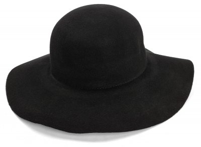 Hatte - Gårda Lessia Floppy Wool Hat (sort)