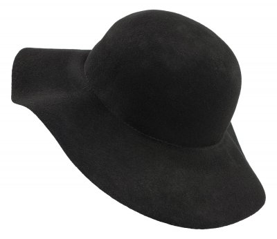 Hatte - Gårda Lessia Floppy Wool Hat (sort)