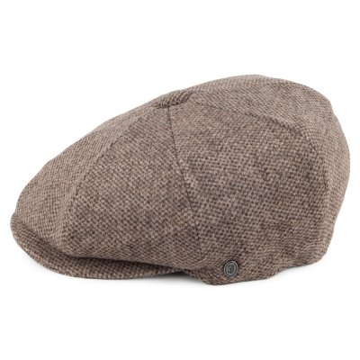 Sixpence / Flat cap - Jaxon Hats Gotham Newsboy Cap (brun)