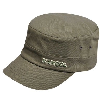 Sixpence / Flat cap - Kangol Cotton Twill Army Cap (grøn)