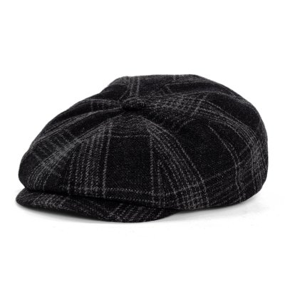 Sixpence / Flat cap - Gårda Premium Banbury Wool Newsboy (sort)