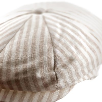 Sixpence / Flat cap - Gårda Barnaby Striped Newsboy (beige)