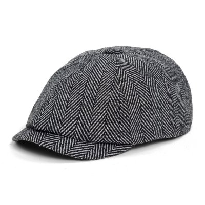 Sixpence / Flat cap - Gårda Burrelton Newsboy (lysegrå)