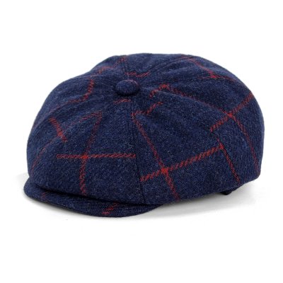 Sixpence / Flat cap - Gårda Premium Callander Wool Newsboy (blå)