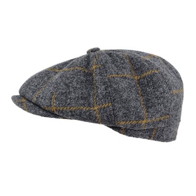 Sixpence / Flat cap - Gårda Premium Callander Wool Newsboy (grå)