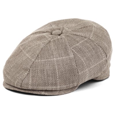Sixpence / Flat cap - Gårda Clemmons Checkered Newsboy (beige)