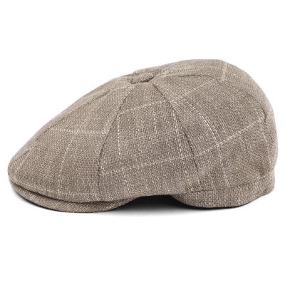 Sixpence / Flat cap - Gårda Clemmons Checkered Newsboy (beige)