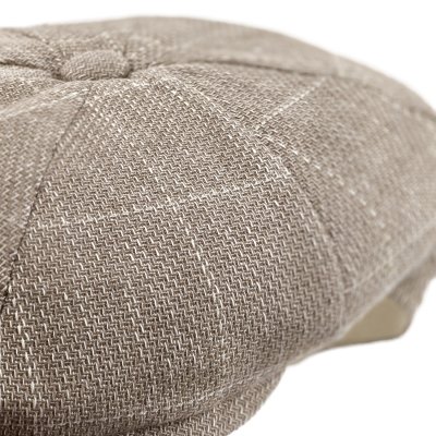 Sixpence / Flat cap - Gårda Clemmons Checkered Newsboy (beige)