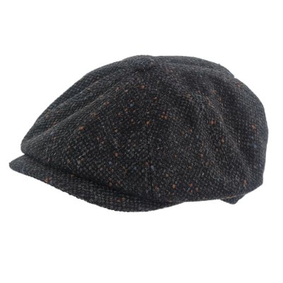 Sixpence / Flat cap - Gårda Premium Consett Wool Newsboy (sort)