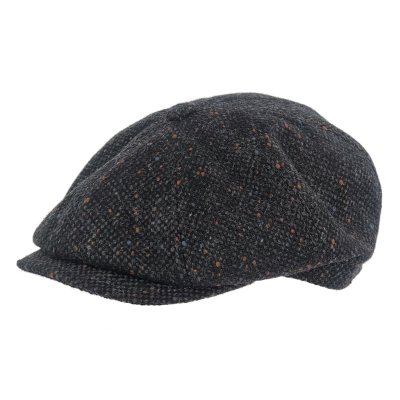 Sixpence / Flat cap - Gårda Premium Consett Wool Newsboy (sort)
