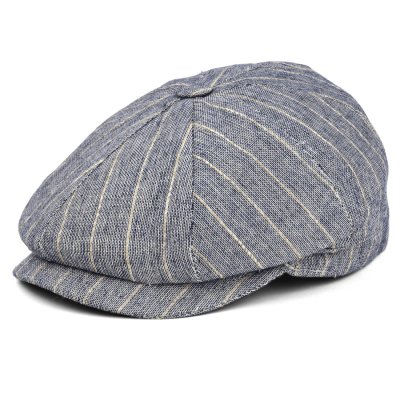 Sixpence / Flat cap - Gårda Crispin Striped Newsboy (blå)