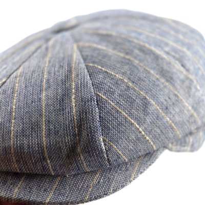 Sixpence / Flat cap - Gårda Crispin Striped Newsboy (blå)