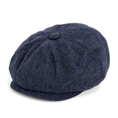 Sixpence / Flat cap - Gårda Digby Newsboy Cap (blå)