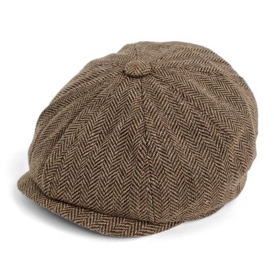 Sixpence / Flat cap - Gårda Digby Newsboy Cap (brun)