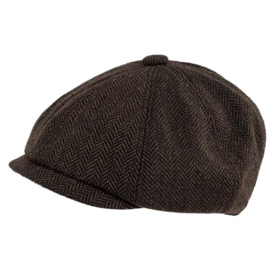 Sixpence / Flat cap - Gårda Digby Newsboy Cap (mørkebrun)