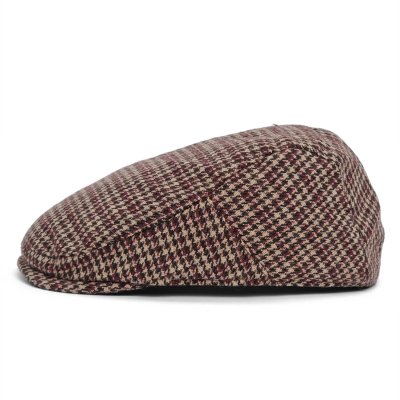 Sixpence / Flat cap - Gårda Dunbeath (brun/rød)
