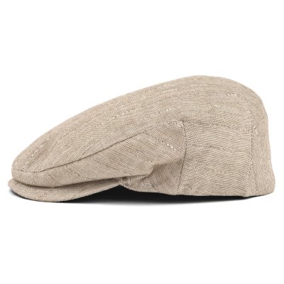 Sixpence / Flat cap - Gårda Edington Striped Sixpence (beige)