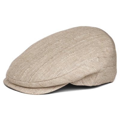 Sixpence / Flat cap - Gårda Edington Striped Sixpence (beige)