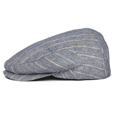 Sixpence / Flat cap - Gårda Edington Striped Sixpence (blå)