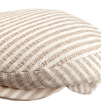 Sixpence / Flat cap - Gårda Gargery Striped Sixpence (beige)