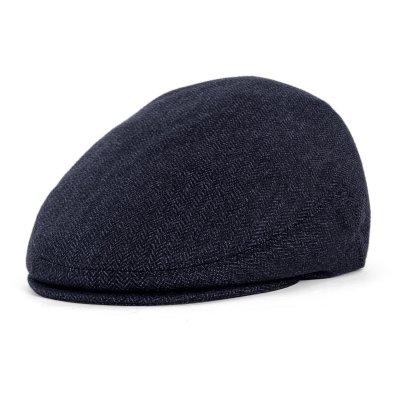 Sixpence / Flat cap - Gårda Premium Kirkby Wool Sixpence (blå)