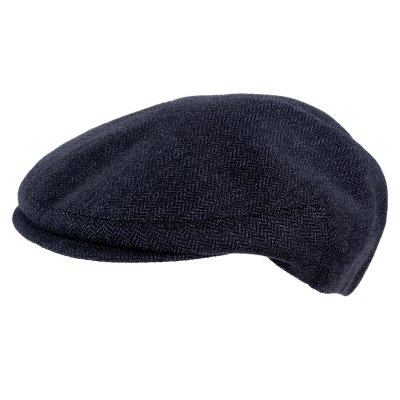 Sixpence / Flat cap - Gårda Premium Kirkby Wool Sixpence (blå)