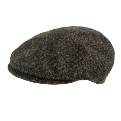 Sixpence / Flat cap - Gårda Premium Kirkby Wool Sixpence (sort/hvid)