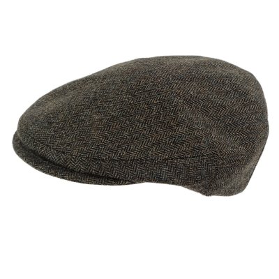 Sixpence / Flat cap - Gårda Premium Kirkby Wool Sixpence (sort/hvid)