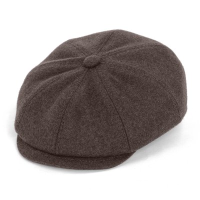 Sixpence / Flat cap - Gårda Premium Larkhall Wool Newsboy (brun)