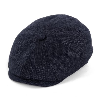 Sixpence / Flat cap - Gårda Premium Oakham Wool Newsboy (blå)