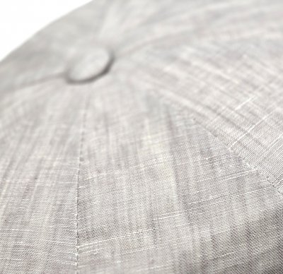 Sixpence / Flat cap - Gårda Palizzi Marina Linen Newsboy Cap (lysegrå)