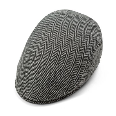 Sixpence / Flat cap - Gårda Prestwick (sort/hvid)