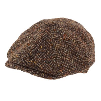 Sixpence / Flat cap - Gårda Premium Selkirk Wool Newsboy (brun)