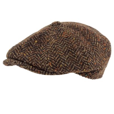 Sixpence / Flat cap - Gårda Premium Selkirk Wool Newsboy (brun)