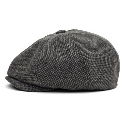 Sixpence / Flat cap - Gårda Telford Newsboy Cap (mørkegrå)