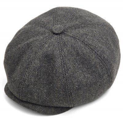 Sixpence / Flat cap - Gårda Telford Newsboy Cap (mørkegrå)