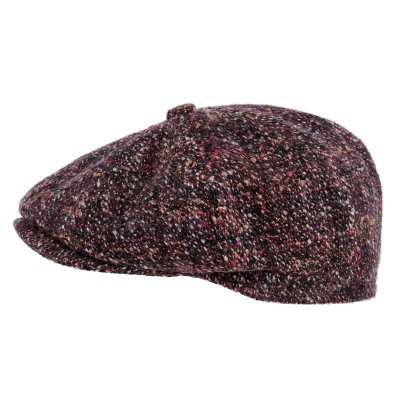 Sixpence / Flat cap - Gårda Premium Tiverton Wool Newsboy (rød)