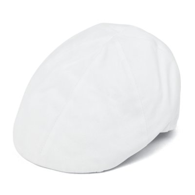 Sixpence / Flat cap - Gårda Vico Cotton Flat Cap (hvid)