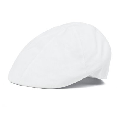 Sixpence / Flat cap - Gårda Vico Cotton Flat Cap (hvid)