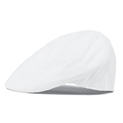 Sixpence / Flat cap - Gårda Vico Cotton Flat Cap (hvid)