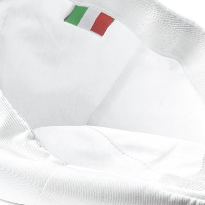 Sixpence / Flat cap - Gårda Vico Cotton Flat Cap (hvid)