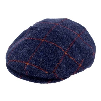 Sixpence / Flat cap - Gårda Premium Warrington Wool Sixpence (blå)