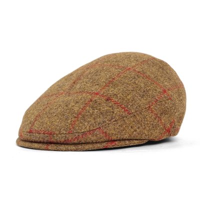 Sixpence / Flat cap - Gårda Premium Warrington Wool Sixpence (brun)