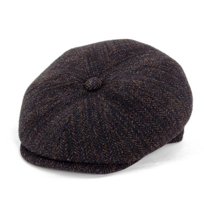 Sixpence / Flat cap - Gårda Premium Wrexham Wool Newsboy (blå)