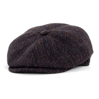 Sixpence / Flat cap - Gårda Premium Wrexham Wool Newsboy (blå)