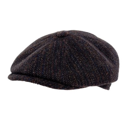 Sixpence / Flat cap - Gårda Premium Wrexham Wool Newsboy (blå)
