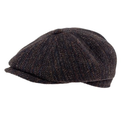 Sixpence / Flat cap - Gårda Premium Wrexham Wool Newsboy (blå)
