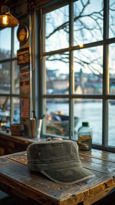 Sixpence / Flat cap - Gårda Viper Army Cap (grøn)